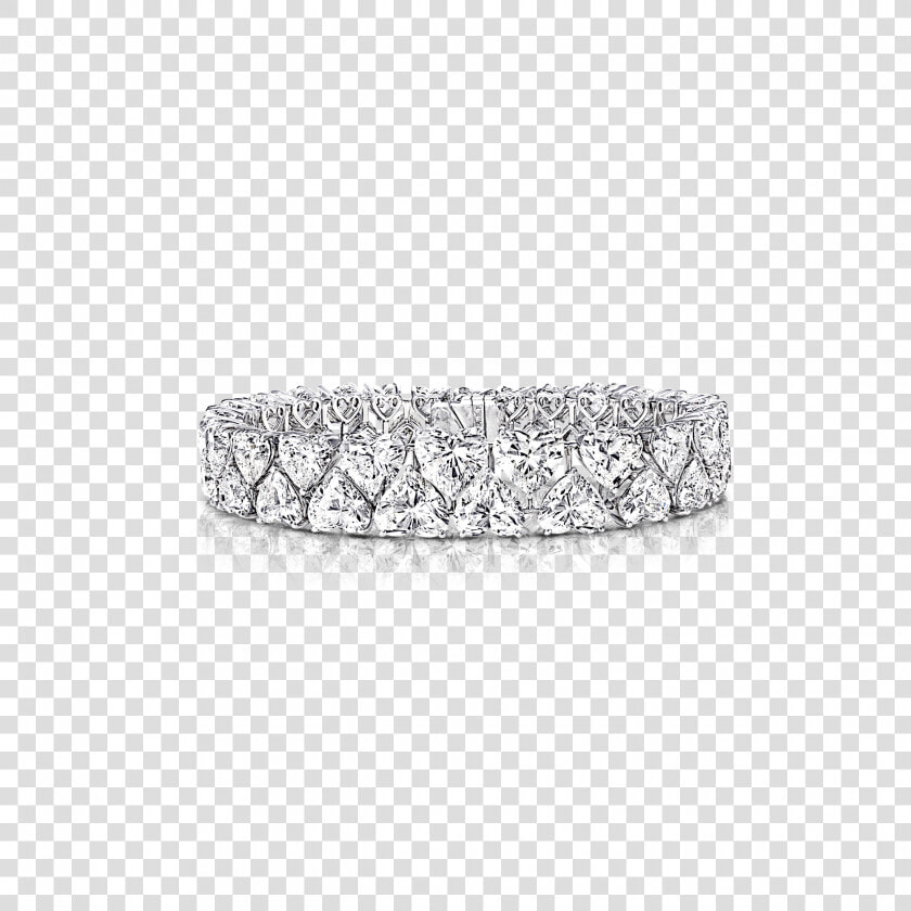 A Graff Heart Shape Diamonds Bracelet   Diamond  HD Png DownloadTransparent PNG