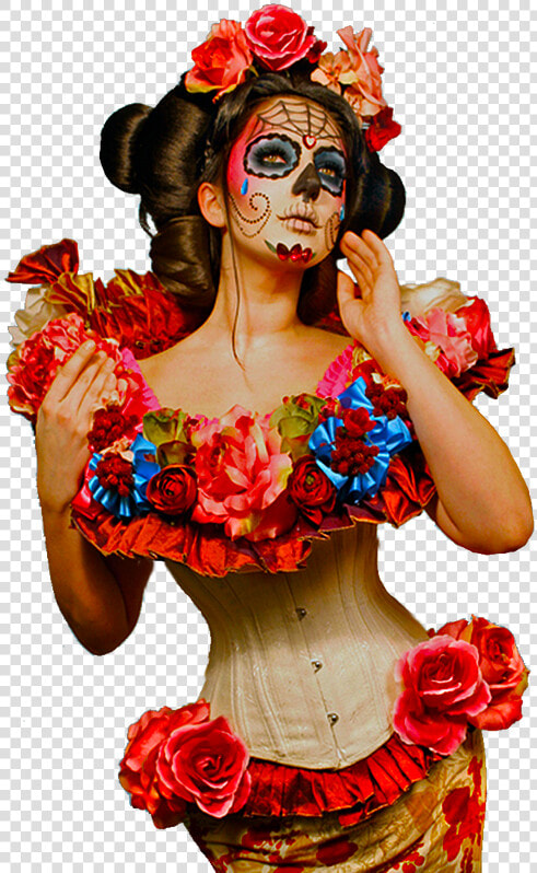 Mujer Catrina Png   Women Day Of The Dead Costume  Transparent PngTransparent PNG