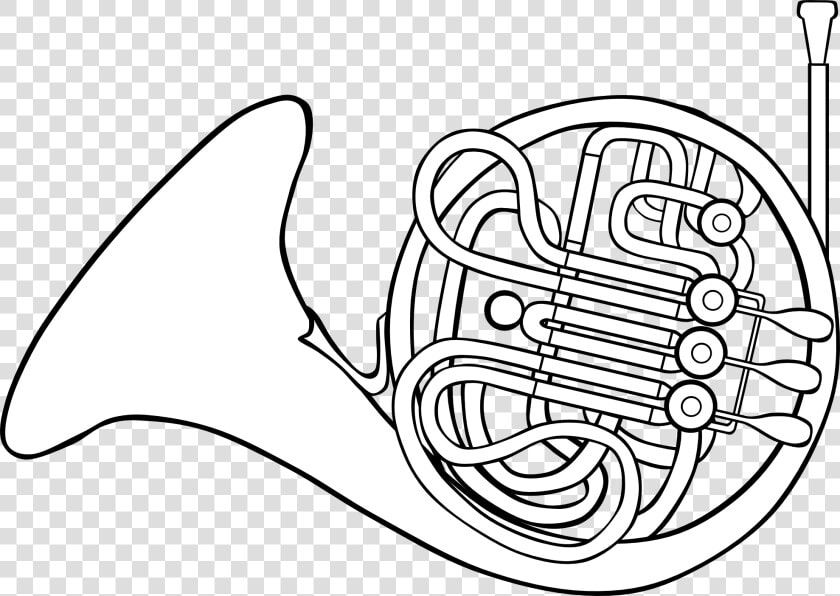 French Horns Drawing Brass Instruments Musical Instruments   Horn Clip Art  HD Png DownloadTransparent PNG