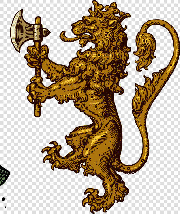 Transparent Lion Vector Png   Medieval Lion Coat Of Arms  Png DownloadTransparent PNG