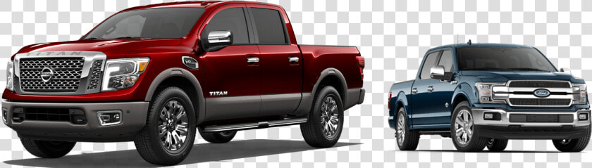 Hubler Nissan 2019 Nissan Titan Vs Ford F150   2018 Nissan Titan V8  HD Png DownloadTransparent PNG