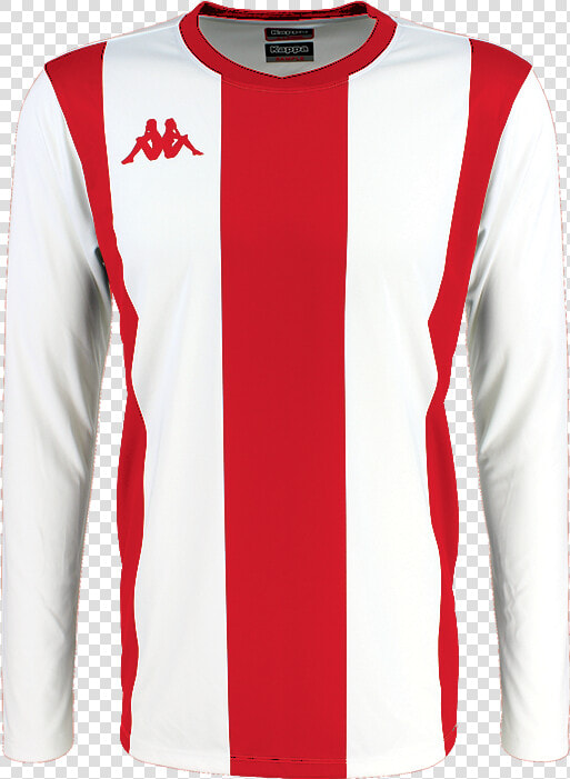 Kappa Caserne Match Shirt In Long Sleeve With Red And   Kappa Long Sleeve Striped  HD Png DownloadTransparent PNG