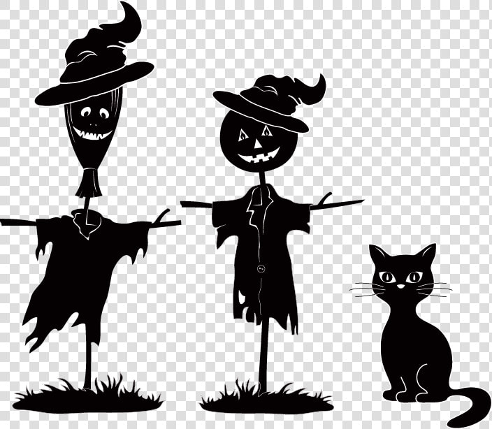 Halloween Royalty free Silhouette Clip Art   Halloween Silhouette Clip Art  HD Png DownloadTransparent PNG