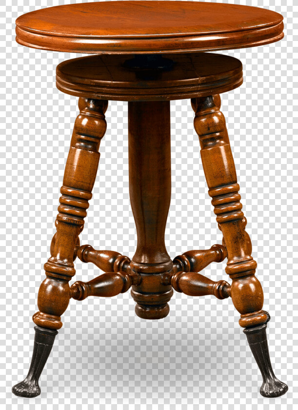 Walnut Piano Stool   Antique Piano Stools  HD Png DownloadTransparent PNG