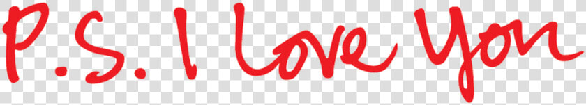 I Love You   Ps I Love You Logo  HD Png DownloadTransparent PNG