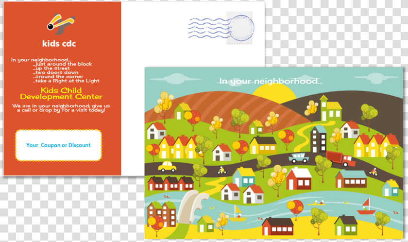 Child Care Business Cards  Child Care Folders  Child   Neighborhood Template  HD Png DownloadTransparent PNG