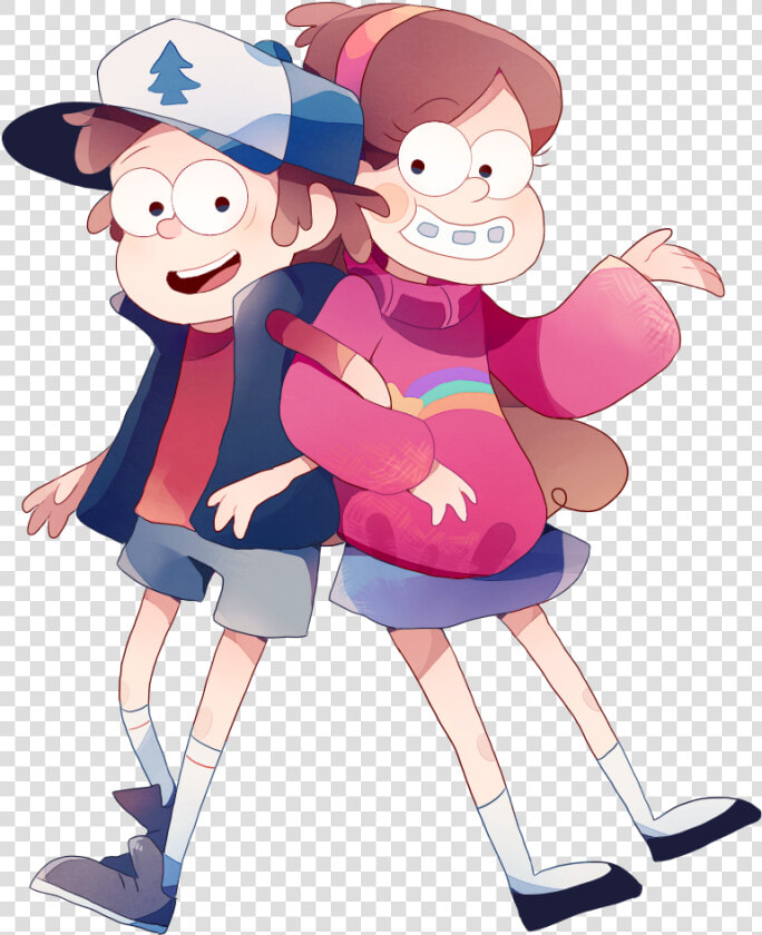 Gravity Falls Dipper Pines Mabel Pines Giffany Soos   Cartoon  HD Png DownloadTransparent PNG