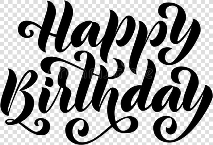  happybirthday  happy  birthday  calligraphy  freetoedit   Calligraphy  HD Png DownloadTransparent PNG