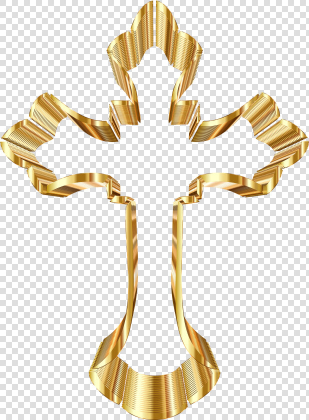 Collection Of Catholic   Gold Cross Baptism Clipart  HD Png DownloadTransparent PNG