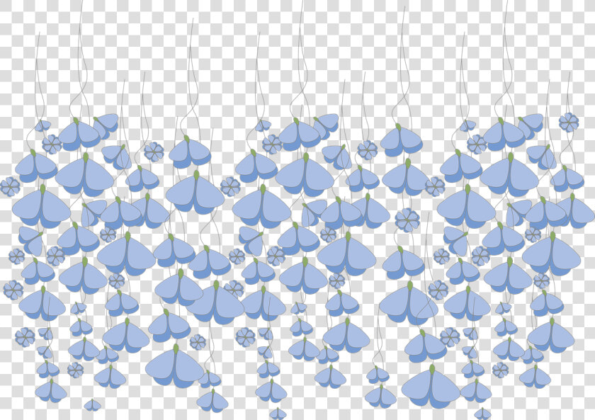 Flowers Blue Butterfly Free Picture   Blue Flowers Falling Png  Transparent PngTransparent PNG