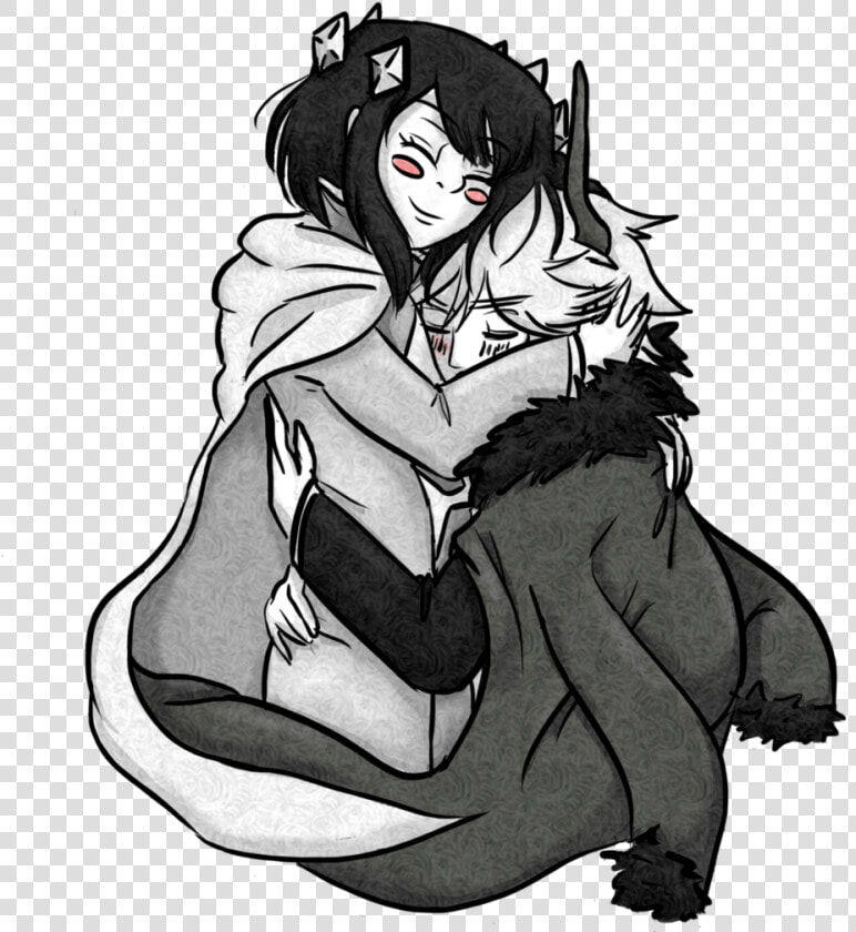 Cuddle Cute Anime Couples Drawings Anime Collection   Anime Cuddle Sad  HD Png DownloadTransparent PNG