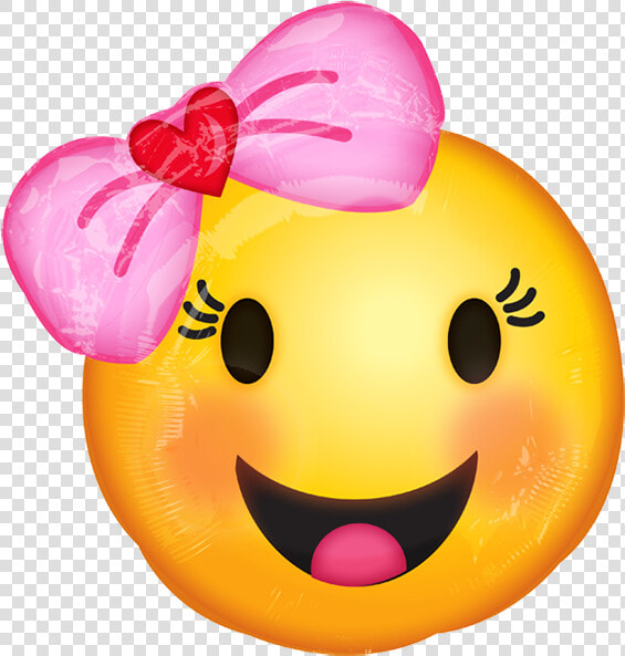 Transparent Carita Feliz Png   Happy Face Girl Emoji  Png DownloadTransparent PNG