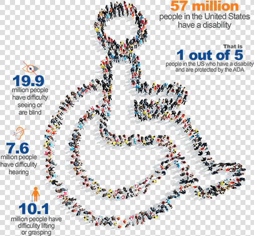 Web Accessibility Initiatives   Ada Compliance Disabled People In Us  HD Png DownloadTransparent PNG