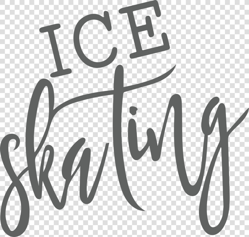 Ice Skating Svg Cut File   Svg Cutting Files Black And White  HD Png DownloadTransparent PNG