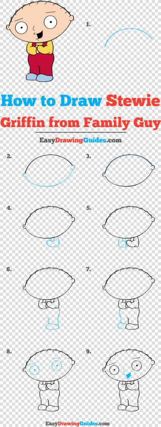 How To Draw Stewie Griffin From Family Guy   Stewie Griffin Step By Step Drawing  HD Png DownloadTransparent PNG