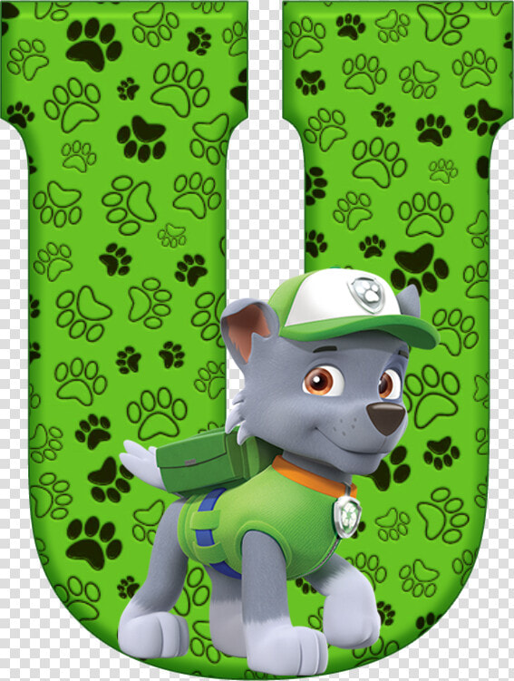 Transparent Paw Patrol Rocky Png   Printable Paw Patrol Alphabet Letters  Png DownloadTransparent PNG