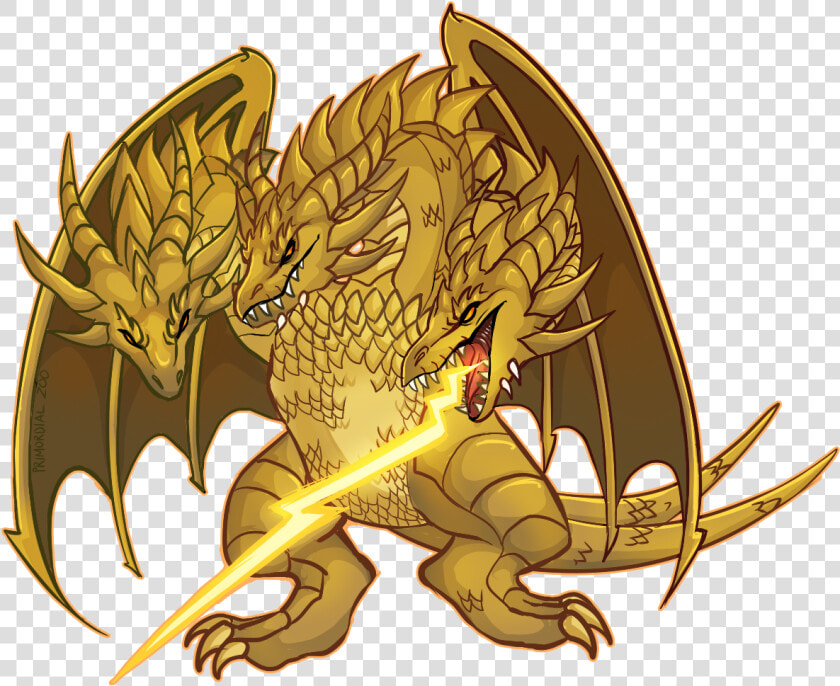 King Ghidorah Sticker   Dragon  HD Png DownloadTransparent PNG