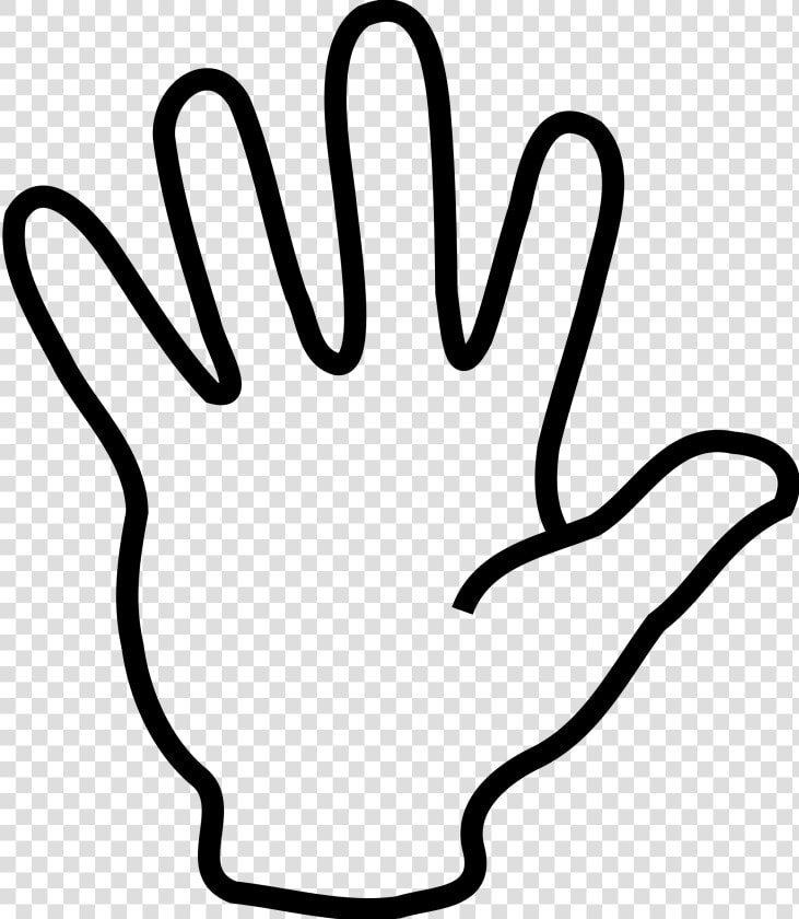 Transparent Foam Finger Png   Drawing Of 5 Fingers  Png DownloadTransparent PNG