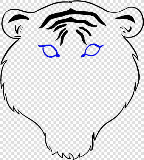 Tigers Drawing Cartoon   Tiger Face Drawing Easy  HD Png DownloadTransparent PNG