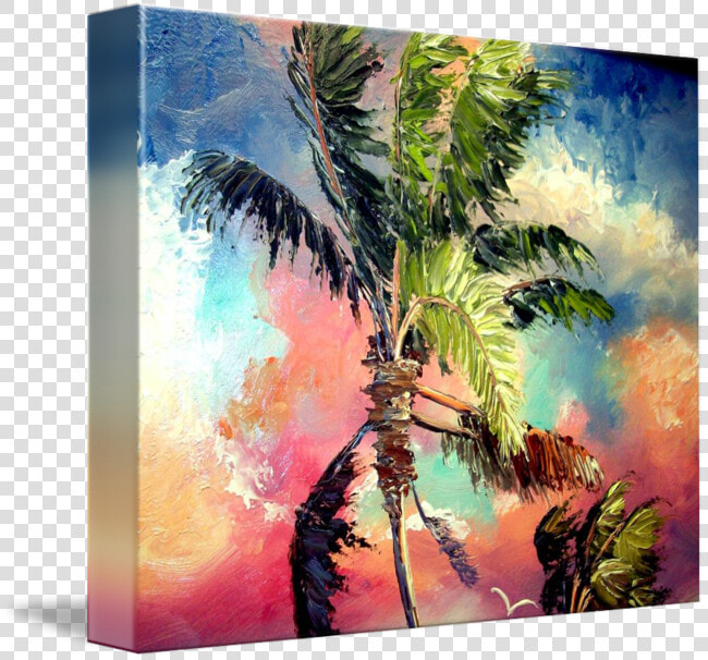 Clip Art Pallet Knife Painting   Palette Knife Painting Palm Tree  HD Png DownloadTransparent PNG