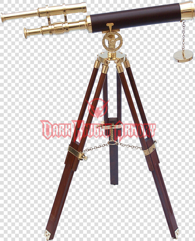 Refracting Telescope Brass Tripod Maritime Transport   Telescope With Stand  HD Png DownloadTransparent PNG