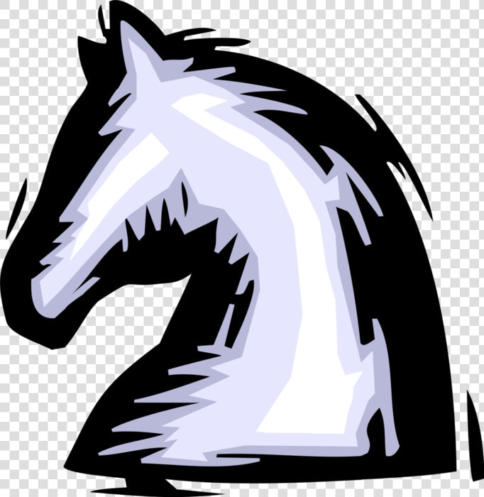 Vector Illustration Of Knight Horse S Head Piece In   Chess Knight Cool  HD Png DownloadTransparent PNG