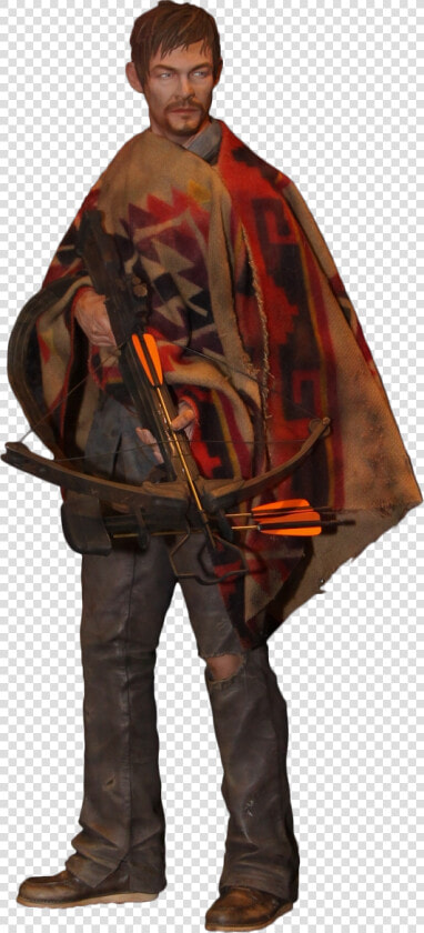 The Walking Dead   Daryl Dixon Poncho Draw  HD Png DownloadTransparent PNG