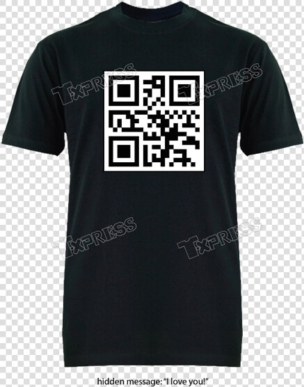 Shirt Qr Codes Hidden Special Message Black   Gucci T Shirt Mens Uk  HD Png DownloadTransparent PNG