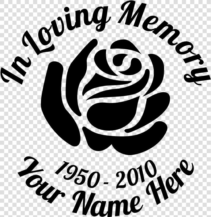 In Loving Memory Rose Sticker   Rose Clipart  HD Png DownloadTransparent PNG