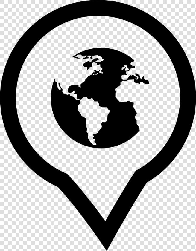 Earth Symbol In Placeholder   Transparent Globe Black And White  HD Png DownloadTransparent PNG