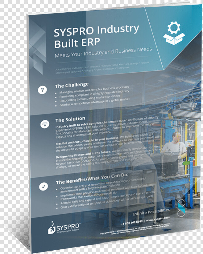 Syspro Industry Built Erp Infographic   Brochure  HD Png DownloadTransparent PNG