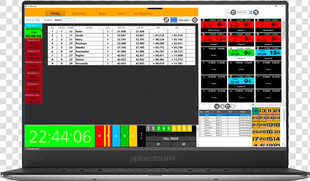 Timing And Operations Karting   Laptop  HD Png DownloadTransparent PNG