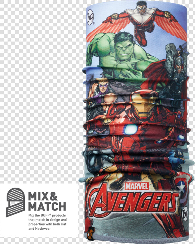 Superheroes Avengers Assemble  classic Jnr Polar Buff    Avengers Buff  HD Png DownloadTransparent PNG