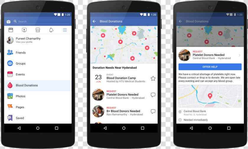 Blood Donations And Request   Facebook Blood Donation Tool  HD Png DownloadTransparent PNG