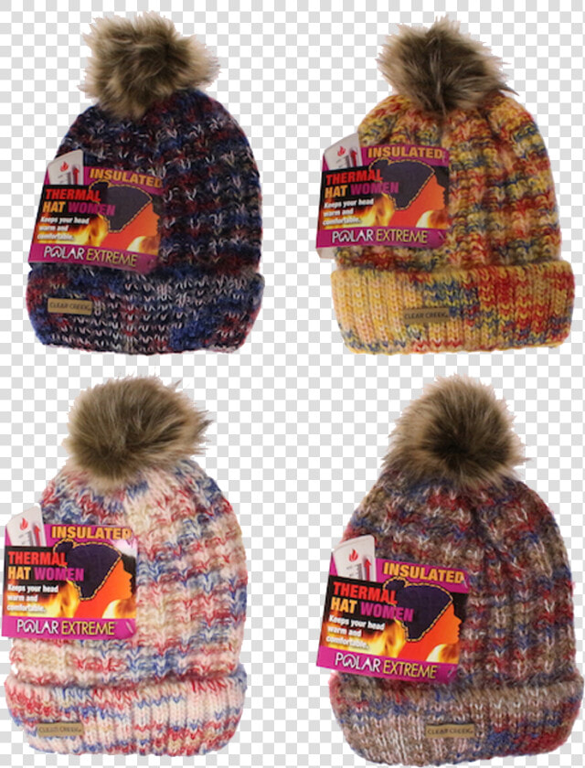 Winter Hats Ladies Polar Extreme Feather Top Crochet   Beanie  HD Png DownloadTransparent PNG