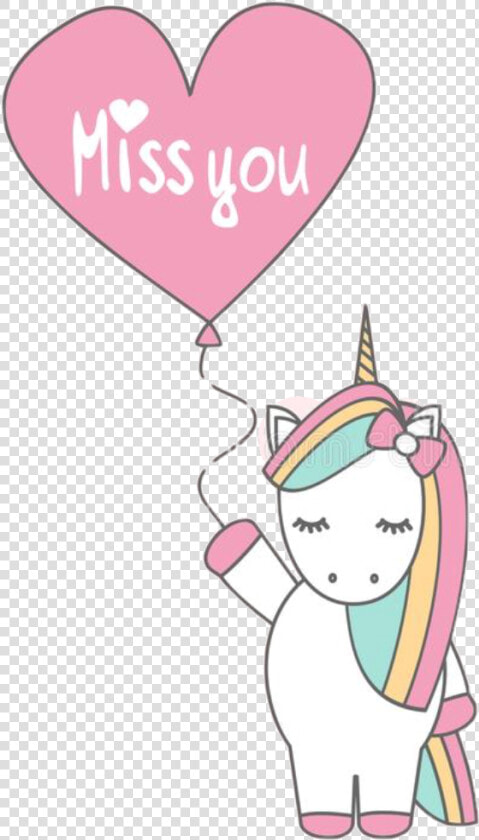 Miss You Missyou Sticker Unicorn Free Cliparts Transparent   Cartoon I Miss You Unicorn  HD Png DownloadTransparent PNG