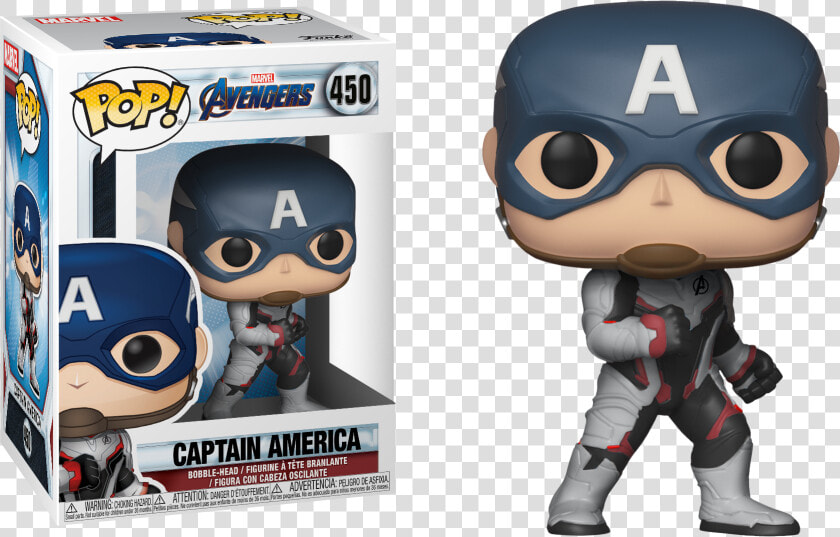 Avengers Endgame Captain Marvel Funko Pop Marvel   Pop Avengers Endgame Captain America 450  HD Png DownloadTransparent PNG