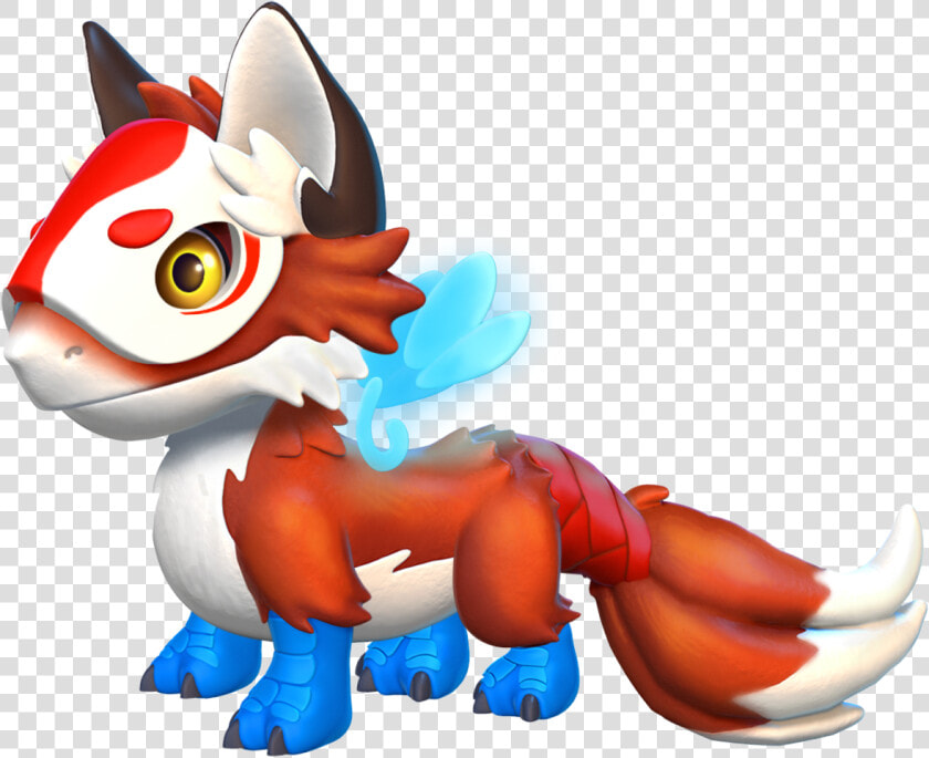 Kitsune Dragon Baby   Dragon Mania Legends Kitsune  HD Png DownloadTransparent PNG