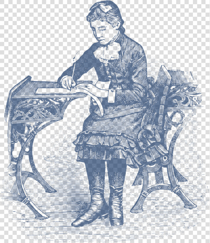 This Free Icons Png Design Of Girl At School   Victorian School Girl Drawing  Transparent PngTransparent PNG