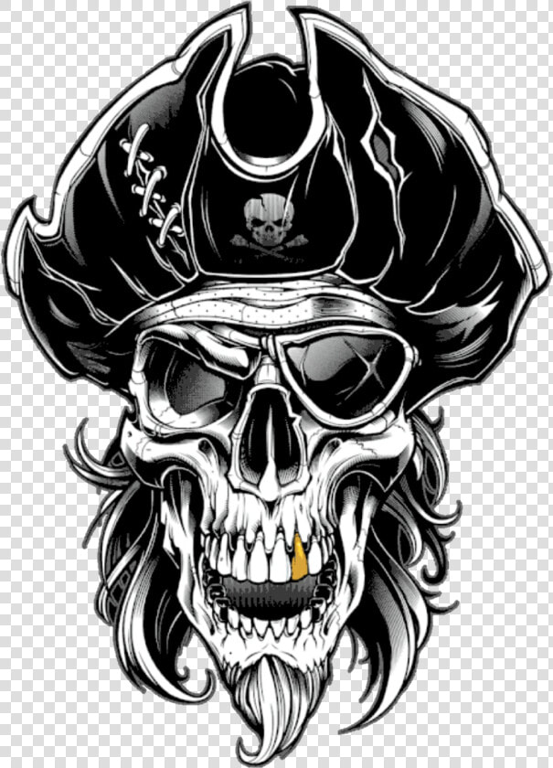  pirate  skull  pirata  caveira  crânio  lucianoballack   Pirate Skull  HD Png DownloadTransparent PNG