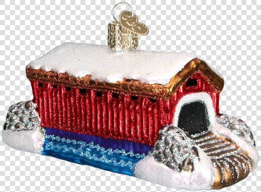 Covered Bridge Glass Ornament   Coin Purse  HD Png DownloadTransparent PNG