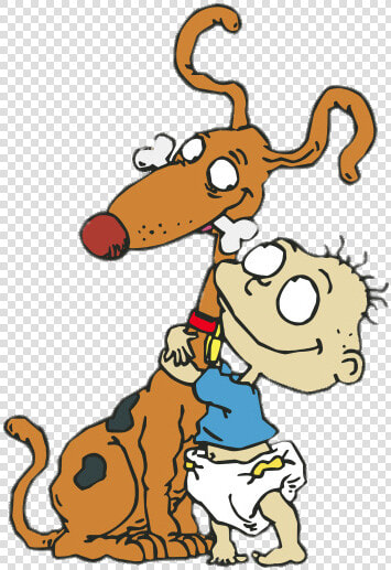 Rugrats Tommy Holding Spike   Tommy And Spike  HD Png DownloadTransparent PNG