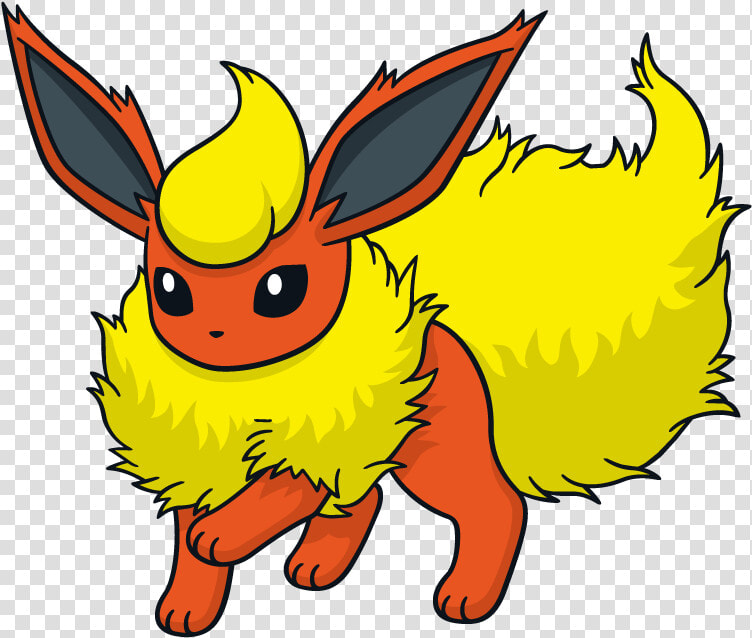 Flareon Pokemon Character Vector Art   Pokemon Eevee Evolution Flareon  HD Png DownloadTransparent PNG