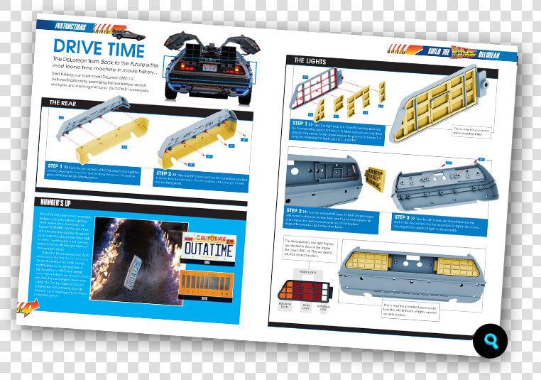 Build Delorean Issue 1 Instructions  HD Png DownloadTransparent PNG