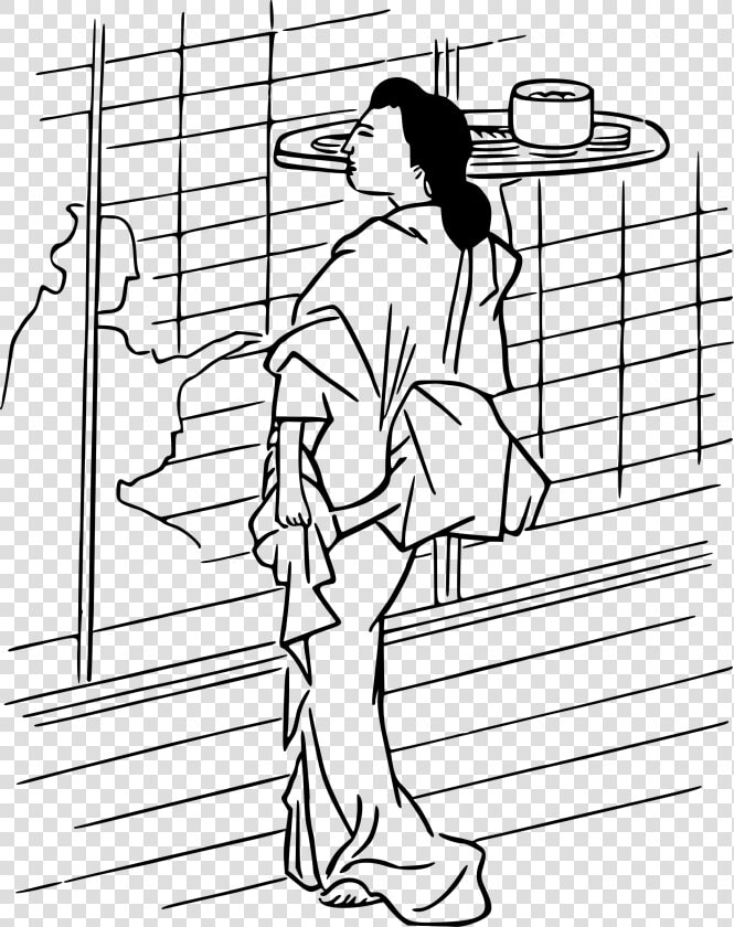 Clipart Library Stock Japanese Big Image Png   Japanese Waitress Drawing  Transparent PngTransparent PNG