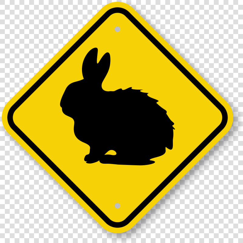 Rabbit Graphic Crossing Sign   Cows Symbol  HD Png DownloadTransparent PNG