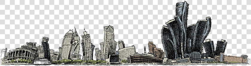 Detroit City Cartoon   Detroit Cartoon  HD Png DownloadTransparent PNG