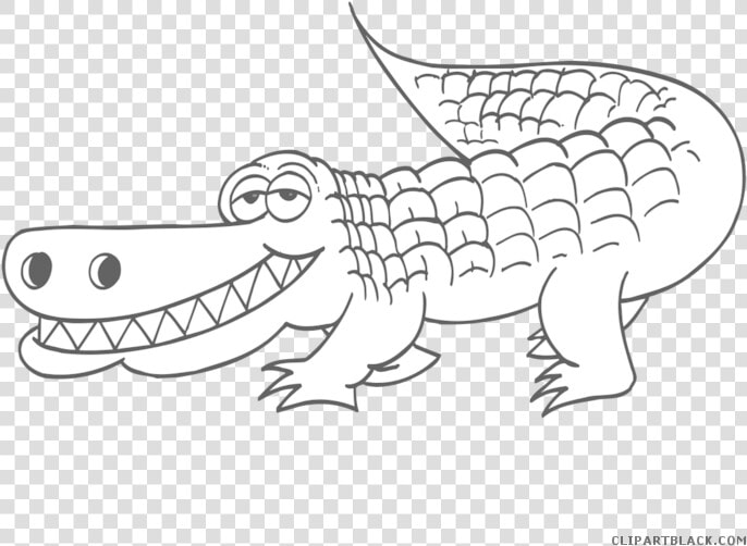 Gator Clipart Zoo Animal   Alligator Clipart Black And White Png  Transparent PngTransparent PNG