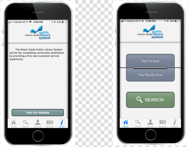 Above Is The Existing App Used By Miami Dade Public   Iphone  HD Png DownloadTransparent PNG