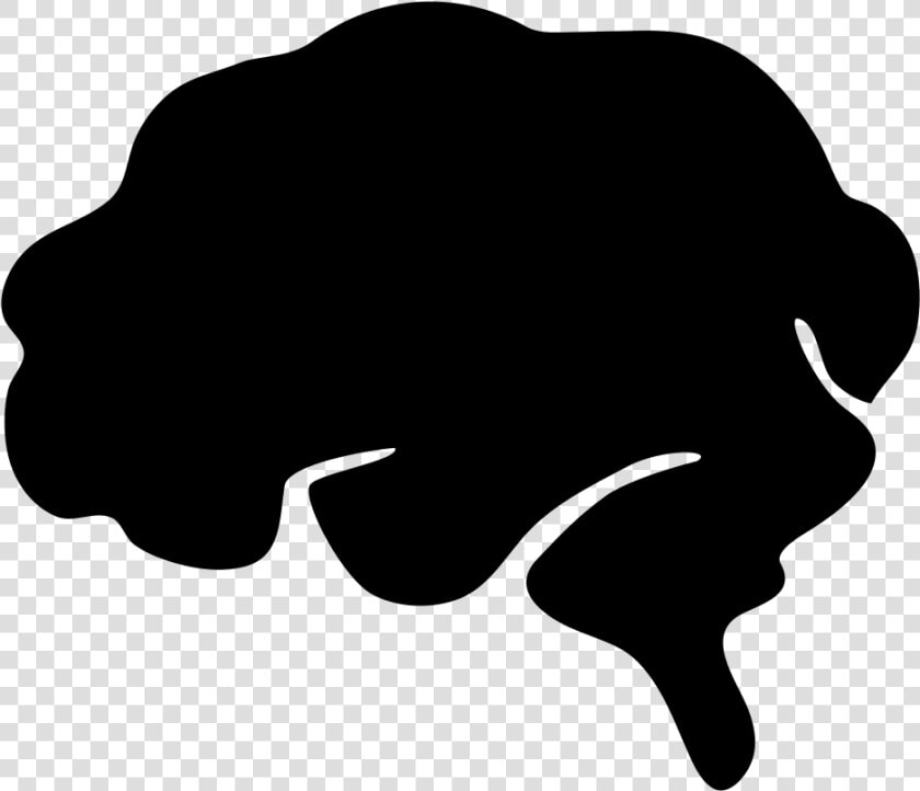 Brain Download Vector Free Png   Brain Silhouette Transparent Background  Png DownloadTransparent PNG